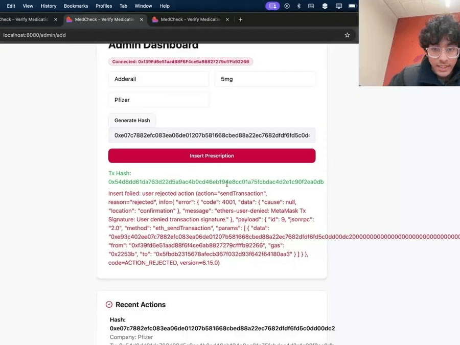 MedCheck — demo still